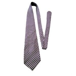 EUC Polo by Ralph Lauren men's purple and white grid tie
